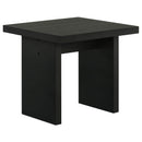  Coaster Furniture Decker 706477 Square Occasional End Table - Black IMAGE 1