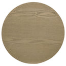  Coaster Furniture Hamlyn 706497 Round Fluted Occasional End Table - Natural Oak IMAGE 2