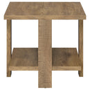  Coaster Furniture Dawn 707718-S2 2-piece Round Coffee and End Table Set - Mango Brown IMAGE 5
