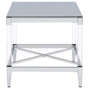  Coaster Furniture Lindley 709728-S2 2-piece Square Coffee and End Table Set - Chrome IMAGE 5