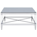  Coaster Furniture Lindley 709728-S2 2-piece Square Coffee and End Table Set - Chrome IMAGE 6