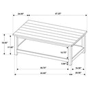  Coaster Furniture Payne 710558-S2A 2-piece Coffee and End Table Set - Distressed White IMAGE 13