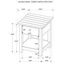  Coaster Furniture Payne 710568-S2 2-piece Coffee and 1-drawer End Table Set - Java IMAGE 10
