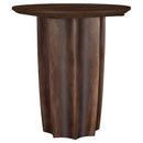  Coaster Furniture Cayenne 710777 Solid Mango Wood Accent End Table - Walnut IMAGE 1