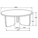  Coaster Furniture Dale 721998-S2 2-piece Solid Wood Coffee and End Table Set - Brown IMAGE 9