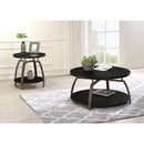  Coaster Furniture Dacre 722208-S2 2-piece Round Coffee and End Table Set - Dark Charcoal IMAGE 2