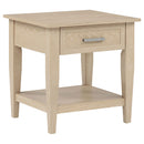  Coaster Furniture Lindenton 722757 1-drawer Wood Occasional End Table - Blonde IMAGE 1