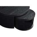  Coaster Furniture Sweeney 722820 2-piece Round Wood Occasional Nesting Table Set - Black IMAGE 2