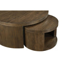  Coaster Furniture Sweeney 722830 2-piece Round Wood Occasional Nesting Table Set - Dark Walnut IMAGE 8