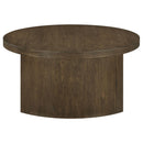  Coaster Furniture Sweeney 722838-S3 3-piece Coffee and End Occasional Table Set - Dark Walnut IMAGE 3