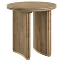  Coaster Furniture Adina 722938-S2 2-piece Round Coffee Table Set - Distressed Light Brown IMAGE 5