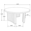  Coaster Furniture Adina 722938-S3 3-piece Round Coffee Table Set - Distressed Light Brown IMAGE 9