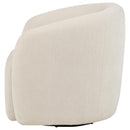  Coaster Furniture Gerley 902473 Chenille Upholstered Swivel Accent Chair - Beige IMAGE 4