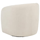  Coaster Furniture Gerley 902473 Chenille Upholstered Swivel Accent Chair - Beige IMAGE 7