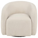  Coaster Furniture Gerley 902473 Chenille Upholstered Swivel Accent Chair - Beige IMAGE 9