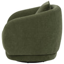  Coaster Furniture Arnaud 902487 Chenille Upholstered Swivel Accent Chair - Green IMAGE 4