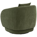  Coaster Furniture Arnaud 902487 Chenille Upholstered Swivel Accent Chair - Green IMAGE 8