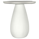  Coaster Furniture Perth 930616 20-inch Side Table with Cloud-Shaped Top - Off White IMAGE 1