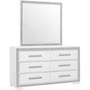  IFDC Andros 6-Drawer Dresser with Mirror Andros Dresser & Mirror IMAGE 1