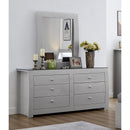  IFDC New York 6-Drawer Dresser with Mirror New York Dresser & Mirror IMAGE 1