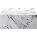  Worldwide Home Furnishings Artemis 301-079BWT Rectangular Coffee Table - Bulgari White IMAGE 4