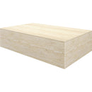  Worldwide Home Furnishings Artemis 301-079TR Rectangular Coffee Table - Travertine IMAGE 3