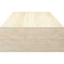  Worldwide Home Furnishings Artemis 301-079TR Rectangular Coffee Table - Travertine IMAGE 4