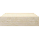  Worldwide Home Furnishings Artemis 301-079TR Rectangular Coffee Table - Travertine IMAGE 5