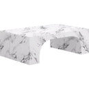  Worldwide Home Furnishings Atticus 301-193BWT Rectangular Coffee Table - Bulgari White IMAGE 1