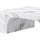  Worldwide Home Furnishings Atticus 301-193BWT Rectangular Coffee Table - Bulgari White IMAGE 3