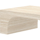  Worldwide Home Furnishings Atticus 301-193TR Rectangular Coffee Table - Travertine IMAGE 3