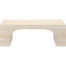 Worldwide Home Furnishings Atticus 301-193TR Rectangular Coffee Table - Travertine IMAGE 5