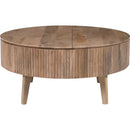  !nspire Balark 301-071NAT Round Lift-Top Coffee Table - Natural IMAGE 1