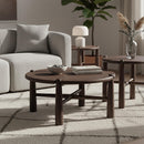  !nspire Carlyn 301-856DWT Round Coffee Table - Dark Walnut IMAGE 2