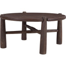  !nspire Carlyn 301-856DWT Round Coffee Table - Dark Walnut IMAGE 3