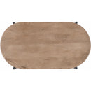  !nspire Johar 301-068NAT Oval Coffee Table - Natural/Black IMAGE 5