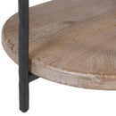  !nspire Johar 301-068NAT Oval Coffee Table - Natural/Black IMAGE 6