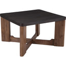  !nspire Merano 301-274MOC Square Coffee Table - Mocha/Walnut IMAGE 1