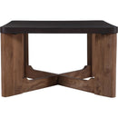  !nspire Merano 301-274MOC Square Coffee Table - Mocha/Walnut IMAGE 4