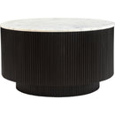  !nspire Reyna 301-248BLK Round Coffee Table with Storage - Black/White IMAGE 1
