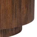  !nspire Reyna 301-248WAL Round Coffee Table with Storage - Walnut/White IMAGE 7
