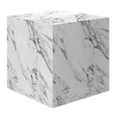  Worldwide Home Furnishings Artemis 501-079BWT_SQR Square Accent Table - Bulgari White IMAGE 1
