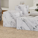  Worldwide Home Furnishings Artemis 501-079BWT_SQR Square Accent Table - Bulgari White IMAGE 6
