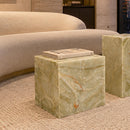  Worldwide Home Furnishings Artemis 501-079JNX_SQR Square Accent Table - Jade Onyx IMAGE 2