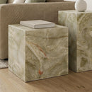  Worldwide Home Furnishings Artemis 501-079JNX_SQR Square Accent Table - Jade Onyx IMAGE 6