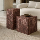  Worldwide Home Furnishings Artemis 501-079RD_TAL Tall Accent Table - Red Levanto IMAGE 3