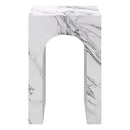  Worldwide Home Furnishings Atticus 501-193BWT Square Accent Table - Bulgari White IMAGE 2