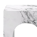  Worldwide Home Furnishings Atticus 501-193BWT Square Accent Table - Bulgari White IMAGE 5