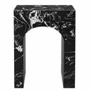  Worldwide Home Furnishings Atticus 501-193BLK Square Accent Table - Napoleon Black IMAGE 1