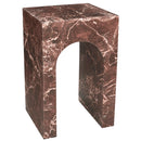  Worldwide Home Furnishings Atticus 501-193RD Square Accent Table - Red Levanto IMAGE 1